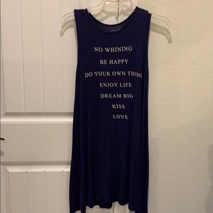 Word print dress